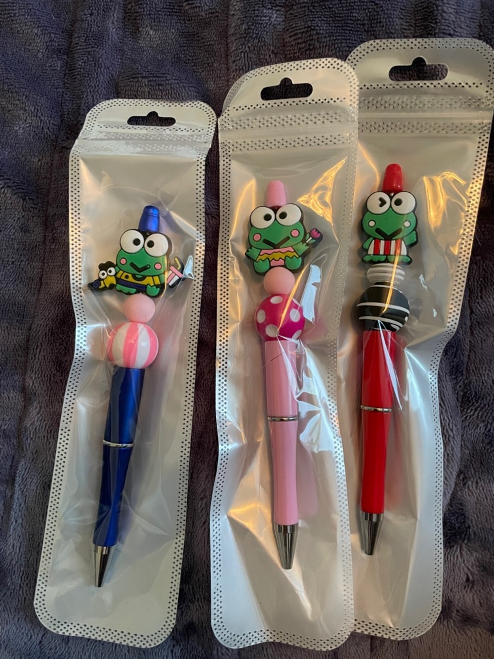 Keroppi character beadable pens